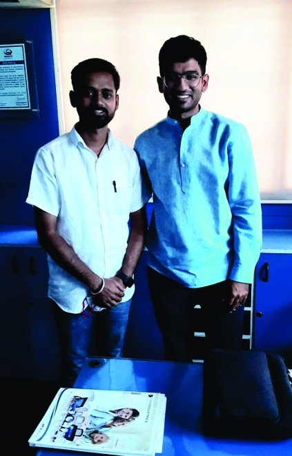 Team members at the Shriprasad office